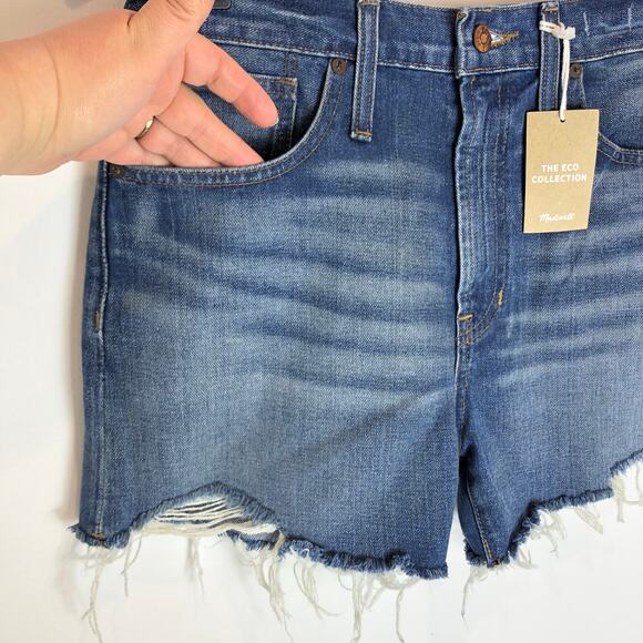 MADEWELL -Women's The Perfect Jean Short - Vintage Denim - 28"-Blue-NWT - Picture 6 of 11